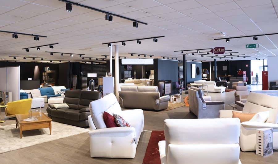 Aménagement cellule commerciale Mobilier de France à Valenciennes