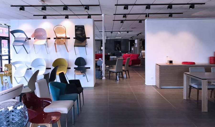 Aménagement cellule commerciale Mobilier de France à Valenciennes