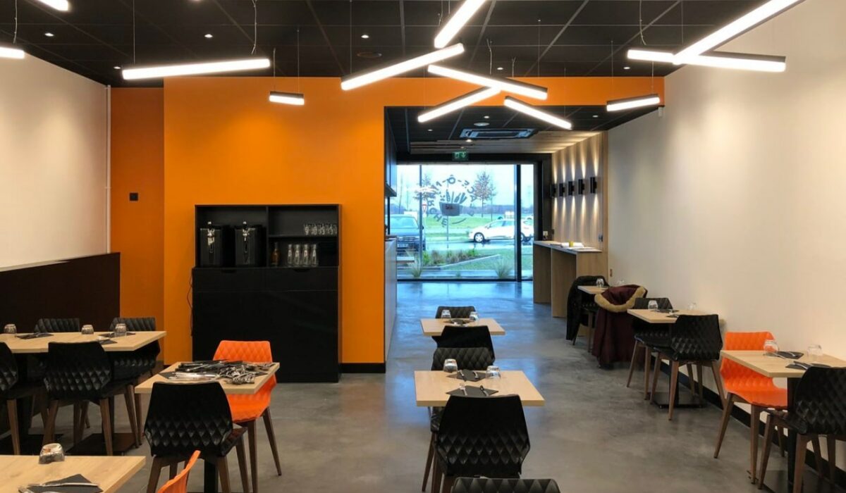 Aménagement cellule commerciale en restaurant Pizza Zio