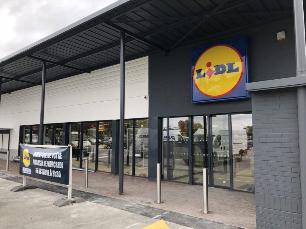 Réhabilitation cellule commerciale en Lidl à Linselles
