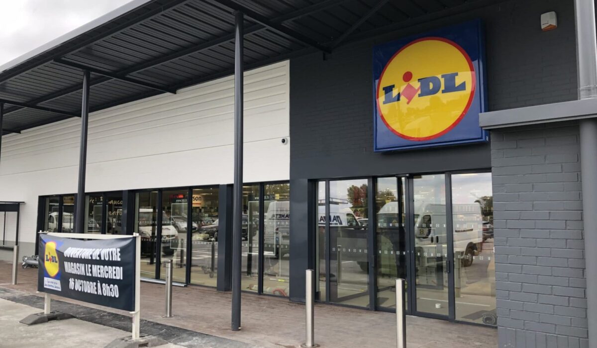 Réhabilitation cellule commerciale en Lidl à Linselles