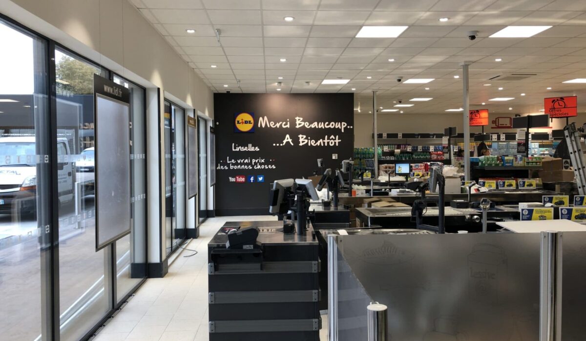 Réhabilitation cellule commerciale en Lidl à Linselles