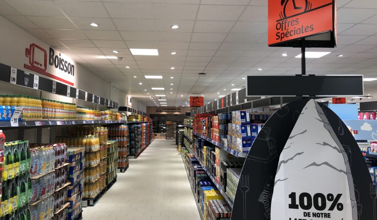 Réhabilitation cellule commerciale en Lidl à Linselles