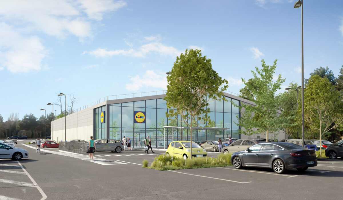 Réhabilitation cellule commerciale en Lidl à Tourcoing